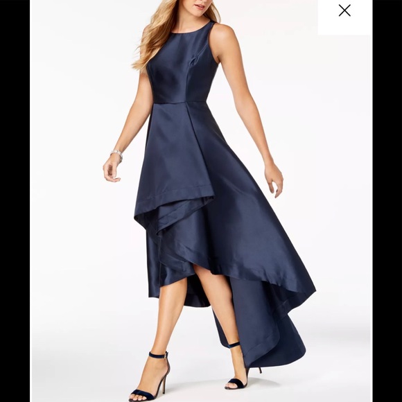 Adrianna Papell Dresses & Skirts - Adrianna Papell High Low Mikado Midnight Blue Dress